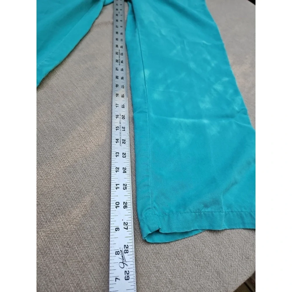 Vintage Leisure‎ Wear Lyocell Outfit Pants Shirt Teal Y2K 90s Lounge Casual LG